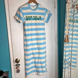 Sundry by Anthropologie Bonjour Rugby Stripe Midi Dress, a French-inspired shirt